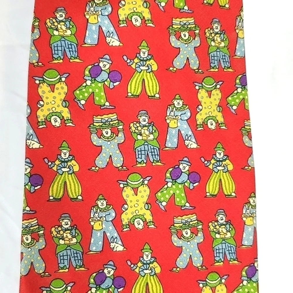 Vintage Silk Clown‎ Tie
